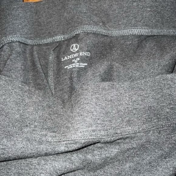 Lands’ End, 2 pair grey pull on pants, one cotton for winter, one corduroy! - Picture 2 of 4